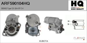 HQ ARF590104HQ - ARR NUEVO DENSO Type 12V 2,00kW 9T CW