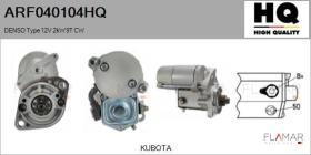 HQ ARF040104HQ - ARR NUEVO DENSO Type 12V 2,00kW 9T CW
