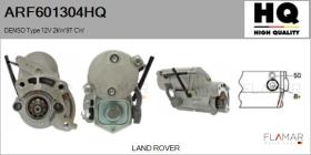 HQ ARF601304HQ - ARR NUEVO DENSO Type 12V 2,00kW 9T CW