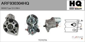HQ ARF930304HQ - ARR NUEVO DENSO Type 12V 2,50kW