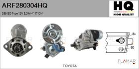 HQ ARF280304HQ - ARR NUEVO DENSO Type 12V 2,50kW 11T CW