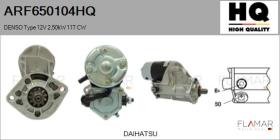HQ ARF650104HQ - ARR NUEVO DENSO Type 12V 2,50kW 11T CW