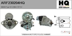 HQ ARF230204HQ - ARR NUEVO DENSO Type 12V 2,50kW 12T CW