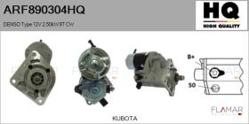 HQ ARF890304HQ - ARR NUEVO DENSO Type 12V 2,50kW 9T CW
