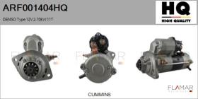 HQ ARF001404HQ - ARR NUEVO DENSO Type 12V 2,70kW 11T