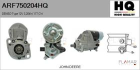 HQ ARF750204HQ - ARR NUEVO DENSO Type 12V 3,20kW 10T CW