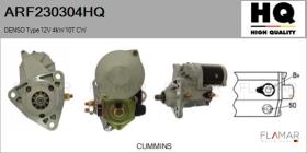 HQ ARF230304HQ - ARR NUEVO DENSO Type 12V 4,00kW 10T CW