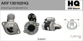HQ ARF130102HQ - ARR NUEVO HITACHI Type 12V 0,80kW 8/9T CCW