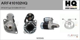 HQ ARF410102HQ - ARR NUEVO HITACHI Type 12V 0,80kW 8T CCW