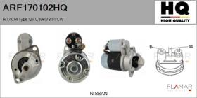 HQ ARF170102HQ - ARR NUEVO HITACHI Type 12V 0,80kW 9T CW