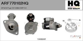 HQ ARF770102HQ - ARR NUEVO HITACHI Type 12V 0,80kW 9T CW