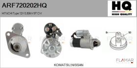 HQ ARF720202HQ - ARR NUEVO HITACHI Type 12V 0,80kW 9T CW