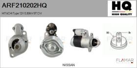 HQ ARF210202HQ - ARR NUEVO HITACHI Type 12V 0,80kW 9T CW