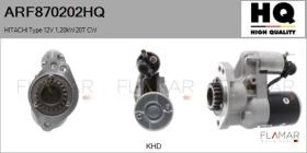 HQ ARF870202HQ - ARR NUEVO HITACHI Type 12V 1,20kW 20T CW