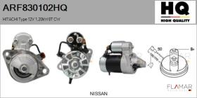 HQ ARF830102HQ - ARR NUEVO HITACHI Type 12V 1,20kW 8T CW
