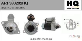 HQ ARF380202HQ - ARR NUEVO HITACHI Type 12V 1,20kW 9T CW