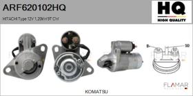 HQ ARF620102HQ - ARR NUEVO HITACHI Type 12V 1,20kW 9T CW