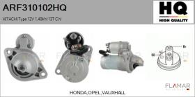 HQ ARF310102HQ - ARR NUEVO HITACHI Type 12V 1,40kW 13T CW