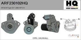 HQ ARF230102HQ - ARR NUEVO HITACHI Type 12V 1,40kW 9T CW