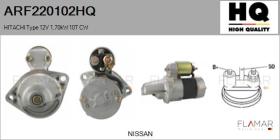 HQ ARF220102HQ - ARR NUEVO HITACHI Type 12V 1,70kW 10T CW