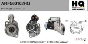 HQ ARF560102HQ - ARR NUEVO HITACHI Type 12V 2,00kW 9T CW