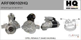HQ ARF090102HQ - ARR NUEVO HITACHI Type 12V 2,00kW 9T CW