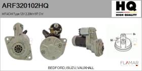 HQ ARF320102HQ - ARR NUEVO HITACHI Type 12V 2,20kW 9T CW