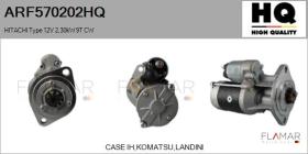 HQ ARF570202HQ - ARR NUEVO HITACHI Type 12V 2,30kW 9T CW