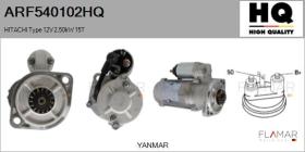 HQ ARF540102HQ - ARR NUEVO HITACHI Type 12V 2,50kW 15T