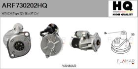 HQ ARF730202HQ - ARR NUEVO HITACHI Type 12V 3,00kW 9T CW