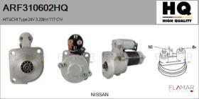 HQ ARF310602HQ - ARR NUEVO HITACHI Type 24V 3,20kW 11T CW