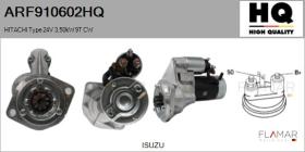 HQ ARF910602HQ - ARR NUEVO HITACHI Type 24V 3,50kW 9T CW