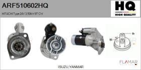 HQ ARF510602HQ - ARR NUEVO HITACHI Type 24V 3,50kW 9T CW