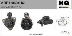 HQ ARF110694HQ - ARR NUEVO LADA Type 24V 5,90kW 10T CW