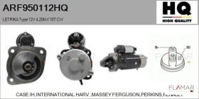 HQ ARF950112HQ - ARR NUEVO LETRIKA Type 12V 4,20kW 10T CW
