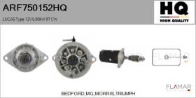 HQ ARF750152HQ - ARR NUEVO LUCAS Type 12V 0,80kW 9T CW