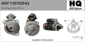 HQ ARF110152HQ - ARR NUEVO LUCAS Type 12V 2,00kW 10T CW
