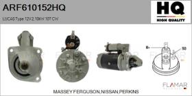 HQ ARF610152HQ - ARR NUEVO LUCAS Type 12V 2,10kW 10T CW