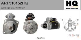 HQ ARF510152HQ - ARR NUEVO LUCAS Type 12V 2,10kW 10T CW