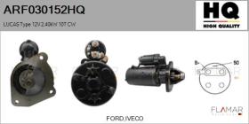 HQ ARF030152HQ - ARR NUEVO LUCAS Type 12V 2,40kW 10T CW