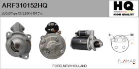HQ ARF310152HQ - ARR NUEVO LUCAS Type 12V 2,40kW 10T CW