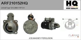HQ ARF210152HQ - ARR NUEVO LUCAS Type 12V 2,80kW 10T CW