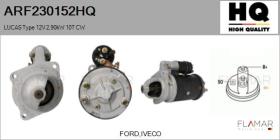HQ ARF230152HQ - ARR NUEVO LUCAS Type 12V 2,90kW 10T CW