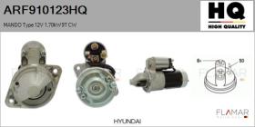 HQ ARF910123HQ - ARR NUEVO MANDO Type 12V 1,70kW 9T CW