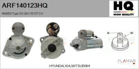 HQ ARF140123HQ - ARR NUEVO MANDO Type 12V 2,00kW 10/12T CW