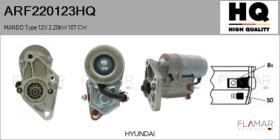 HQ ARF220123HQ - ARR NUEVO MANDO Type 12V 2,20kW 10T CW