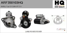 HQ ARF350103HQ - ARR NUEVO MARELLI Type 12V 0,80kW 9T CCW