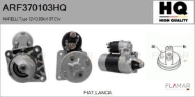 HQ ARF370103HQ - ARR NUEVO MARELLI Type 12V 0,80kW 9T CW
