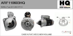 HQ ARF110603HQ - ARR NUEVO MARELLI Type 24V 3,20kW 9T CW