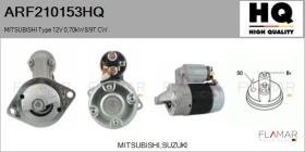 HQ ARF210153HQ - ARR NUEVO MITSUBISHI Type 12V 0,70kW 8/9T CW